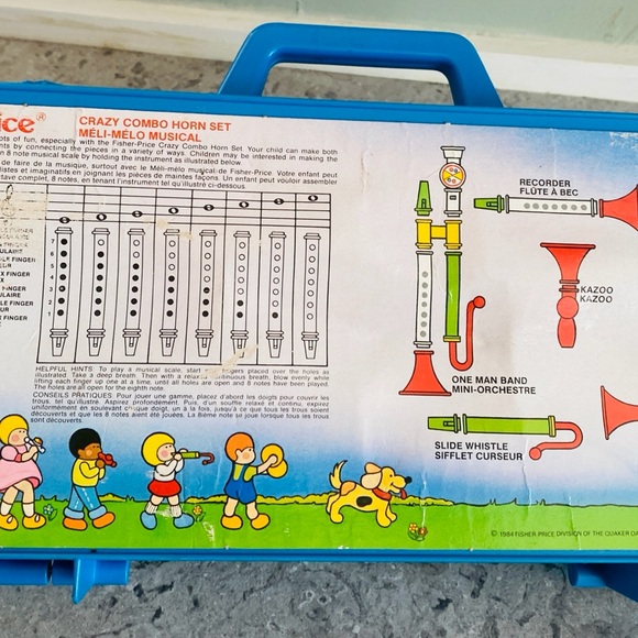 1984 fisher price 604 crazy combo complete go musical toy with instructions - Picture 5 of 7